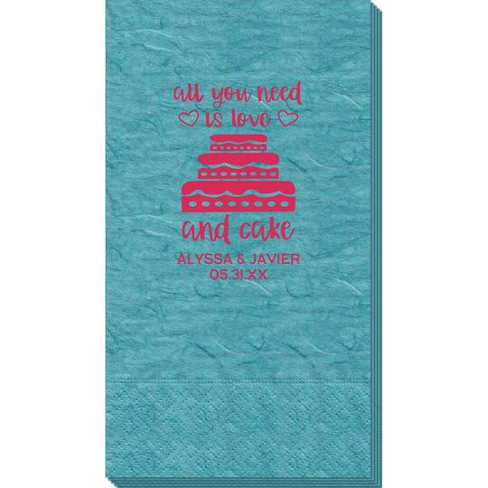 All You Need Is Love and Cake Bali Guest Towels
